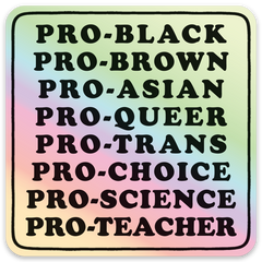 THE FOUND - Pro-Black... Die Cut Sticker (Holographic)