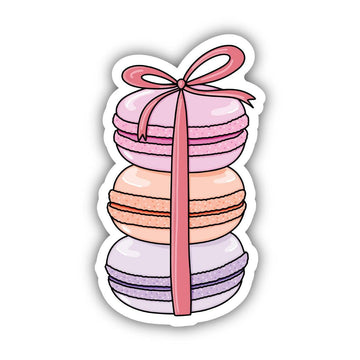 Big Moods - Macarons With A Bow Sticker