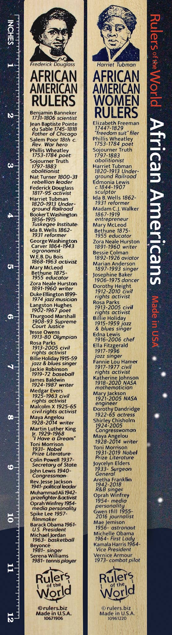 Ruler Set - African Americans
