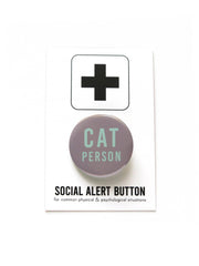 Word For Word Factory - CAT PERSON pinback button badge
