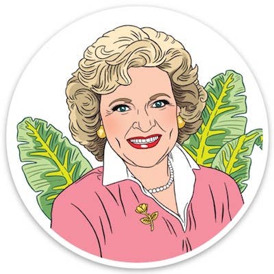 THE FOUND - Betty White Die Cut Sticker