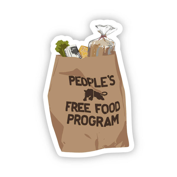 CheerNotes - People's Free Food Bag | Black Panther Stickers |  Activism