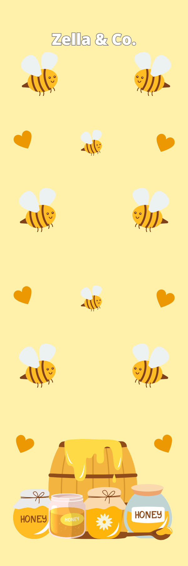 Zella & Co. - To Bee Continued Honeybee Children's Bookmark