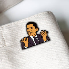 On Point Pins - President Barack Obama WTF Meme Lapel Enamel Pin