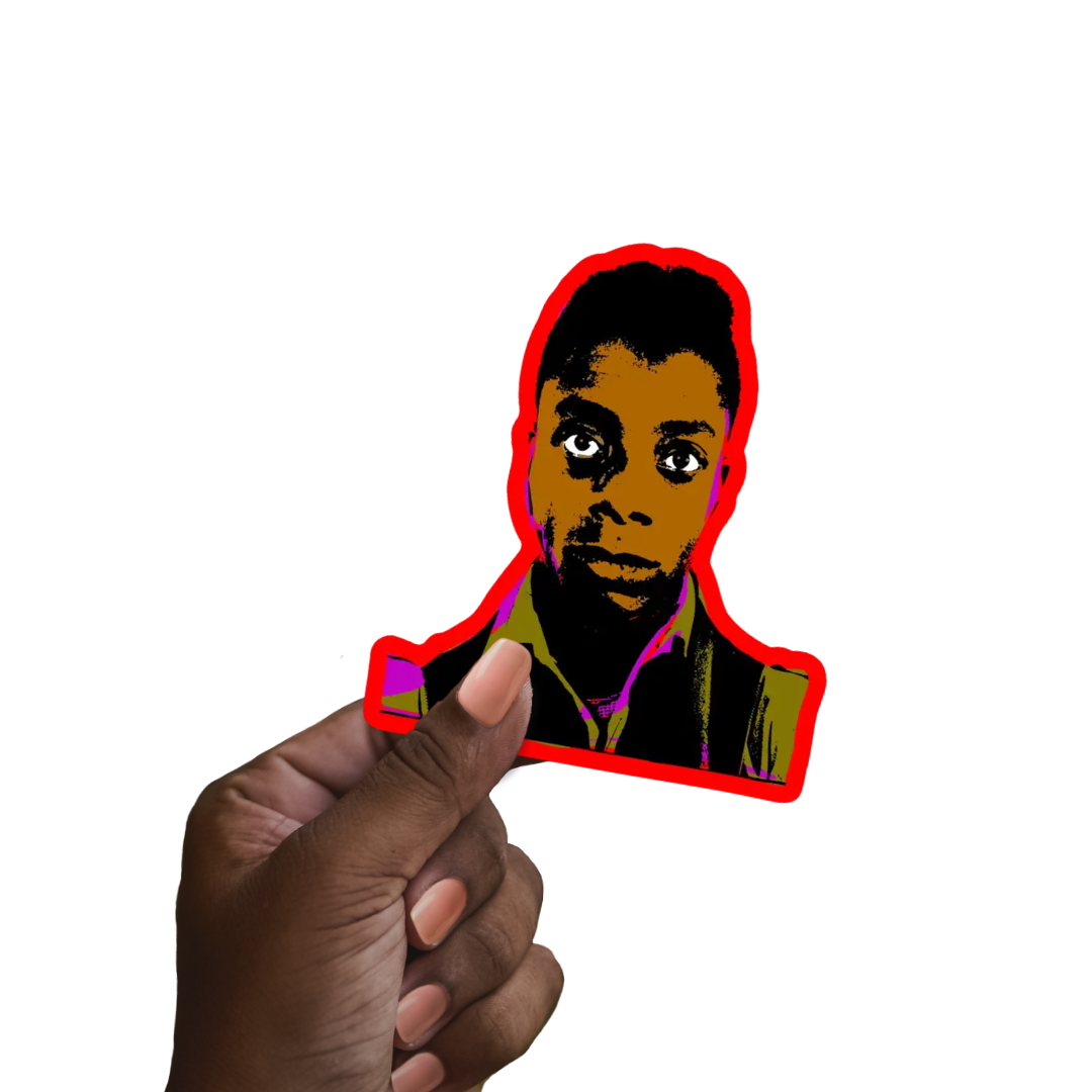 CheerNotes - Jimmy | Stickers | Young Baldwin Pop Art |  Black Literary