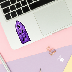 Book Lover Merch Shop - Stained Glass Dragons Stickers / Bookish Stickers / Book