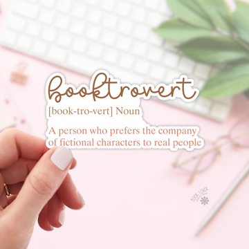 Book Lover Merch Shop - Booktrovert Stickers / Bookish Merch for Book Lover