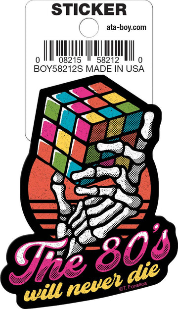 Ata-Boy - Tobe Fonseca 80s Will Never Die Die Cut 3" Vinyl Sticker