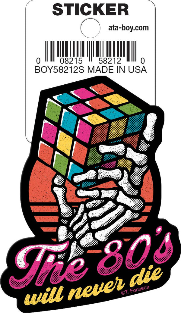 Ata-Boy - Tobe Fonseca 80s Will Never Die Die Cut 3" Vinyl Sticker