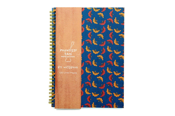 Pounded Yam Productions - African Print Soft Cover Spiral Notebook - Wedding Flowers