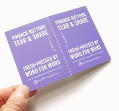 PERFECT PAIR Pinback Button Set: Top Bottom Buttons