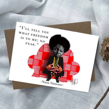 Dafri Studios - Nina's Freedom Greeting Card