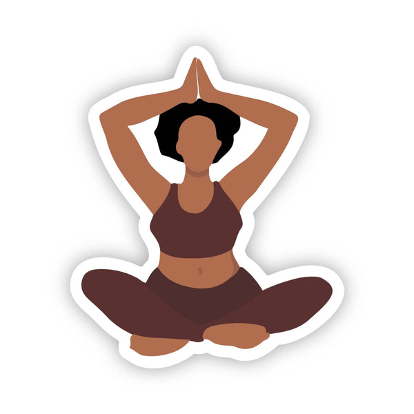 CheerNotes - Yogi | Black Woman yoga sticcker