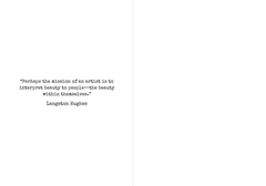 Langston Hughes -Iconic Black Author Art Card, Book Lovers