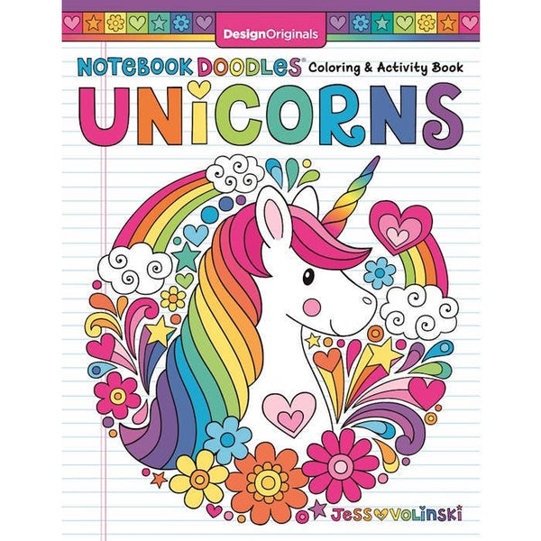 Wellspring - Coloring Book - Notebook Doodles Unicorns