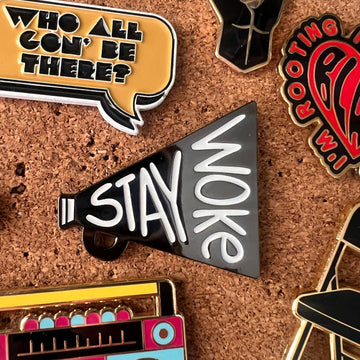 Rebellious Pins - Stay Woke Enamel Pin