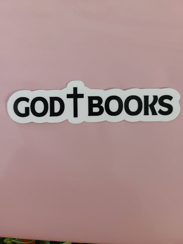Self Care Tribe - God + Books Sticker