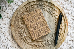 Pounded Yam Productions - African Mud Cloth Print Kraft Pocket Notebook - Eyes