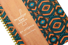 Pounded Yam Productions - African Print Soft Cover Spiral Notebook - Diamonds