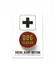 Word For Word Factory - DOG PERSON pinback button pet store gift