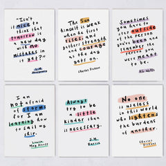 Inspirational Quote Postcard Set