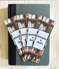 Laminated Booked And Busy Bookmark