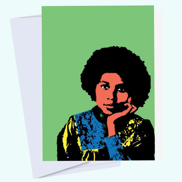 bell hooks - Iconic Black Author Art Card Book Lovers