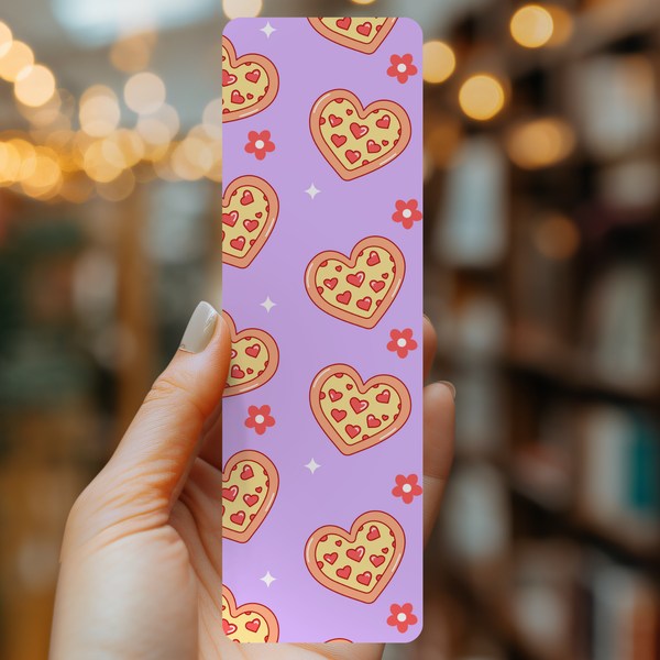 Indie Heart Studio - Pizza Love Bookmark | Soft Matte Laminated  