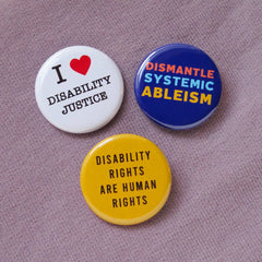 DISABILITY RIGHTS political pinback button