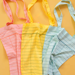 Pippi Post - Pink Library Card Lightweight Foldable Tote Bag