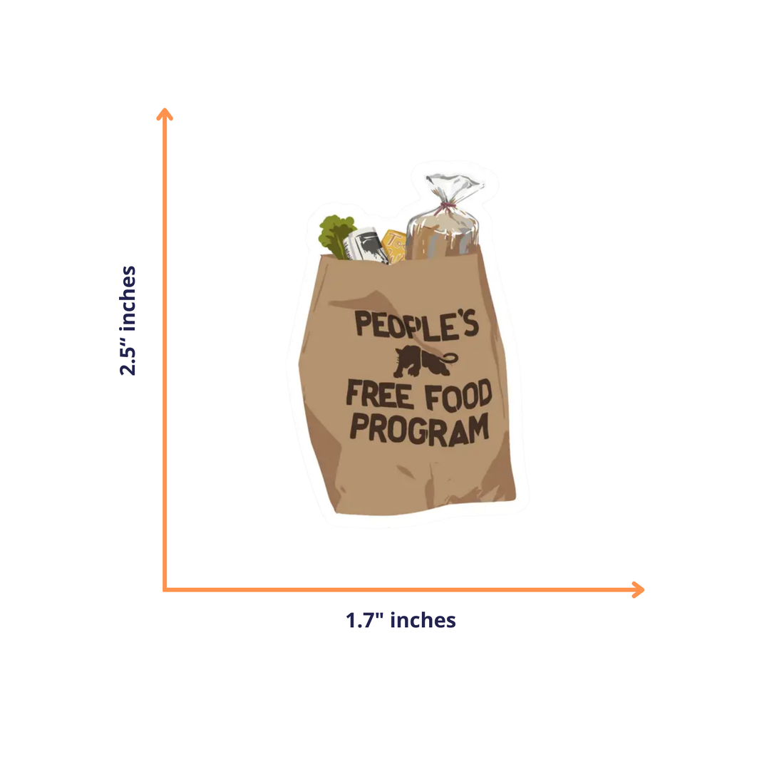CheerNotes - People's Free Food Bag | Black Panther Stickers |  Activism