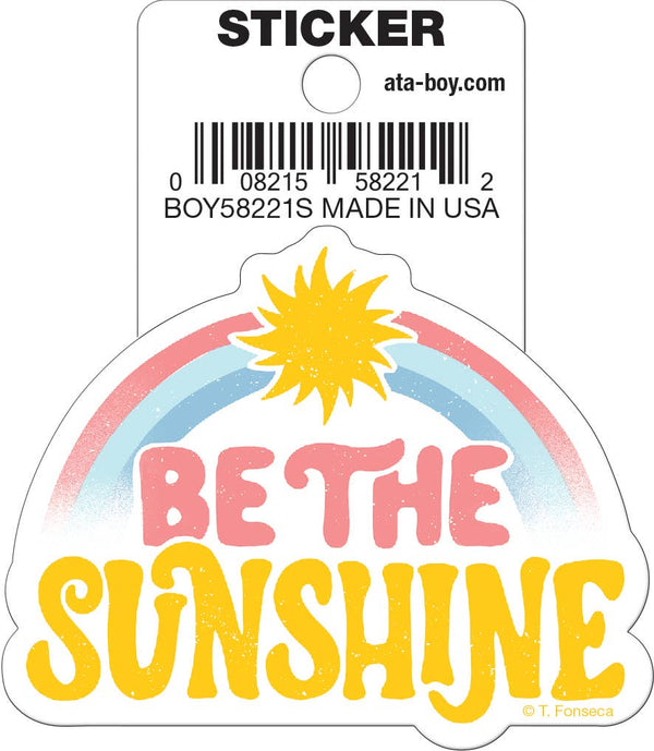 Ata-Boy - Tobe Fonseca Be the Sunshine Die Cut 3" Vinyl Sticker