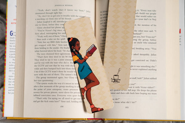 Pounded Yam Productions - Black Girl Reading Bookmark