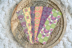 Pounded Yam Productions - Ankara African Print Bookmarks - Red and Yellow