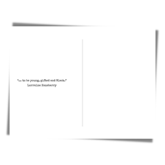 Lorraine Hansberry Motivational Card | African American