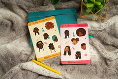 Pounded Yam Productions - Black Girl Black Hair Stickers Sheet