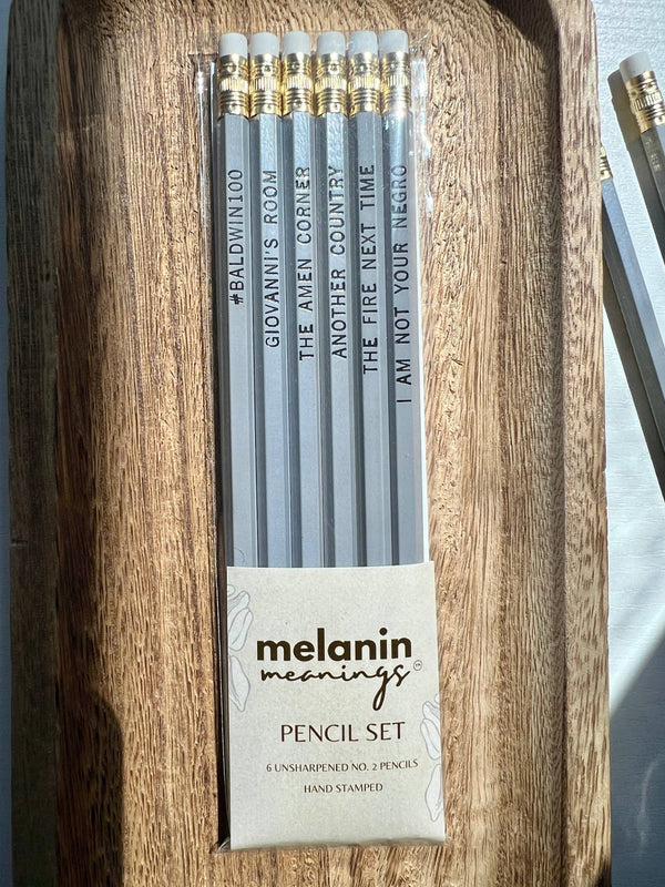 Melanin Meanings - James Baldwin Centennial Pencil Set