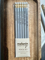 Melanin Meanings - James Baldwin Centennial Pencil Set