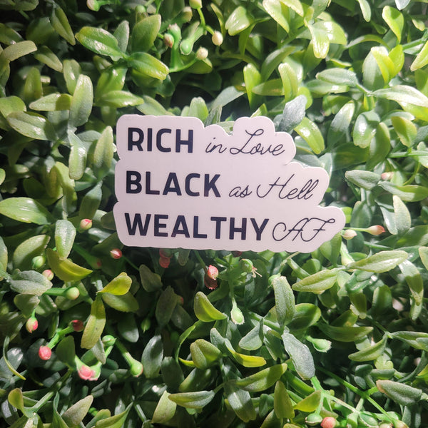 Self Care Tribe - Rich Black Wealthy Sticker