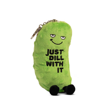 Punchkins - Dill Pickle Bag Charm Plush  Soft Cuddly Toy Funny Cute Gift