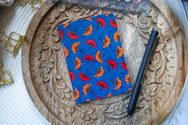 Pounded Yam Productions - African Print Ankara Pocket Notebooks - Wedding Flowers
