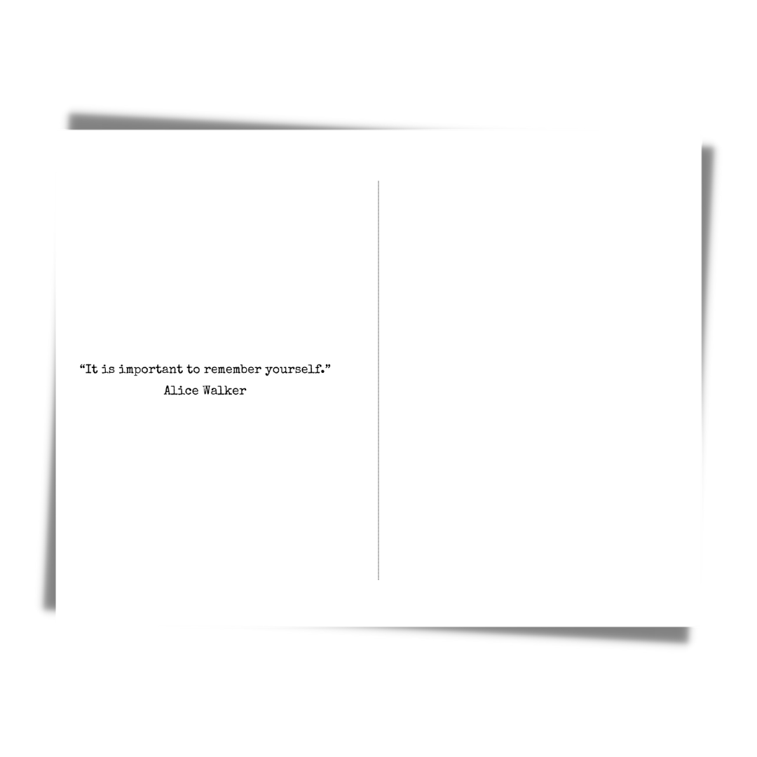 Alice Walker Inspiring Black Author Card | Activist Feminist