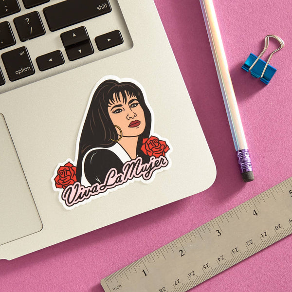 THE FOUND - Selena Viva La Mujer Die Cut Sticker
