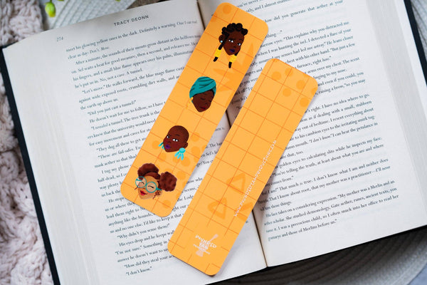 Pounded Yam Productions - Black Hair Black Girl Bookmarks - Yellow