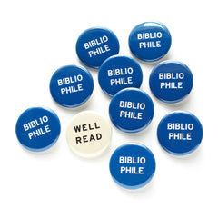 WELL READ book lover gift pinback button stocking stuffer