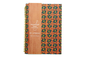 Pounded Yam Productions - African Print Soft Cover Spiral Notebook - Fans