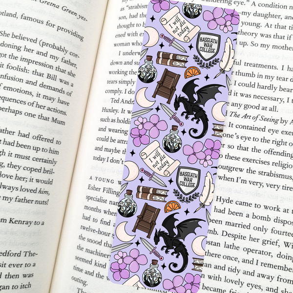 Indie Heart Studio - Fantasy Reader Dragon Bookmark | Soft Matte Laminated