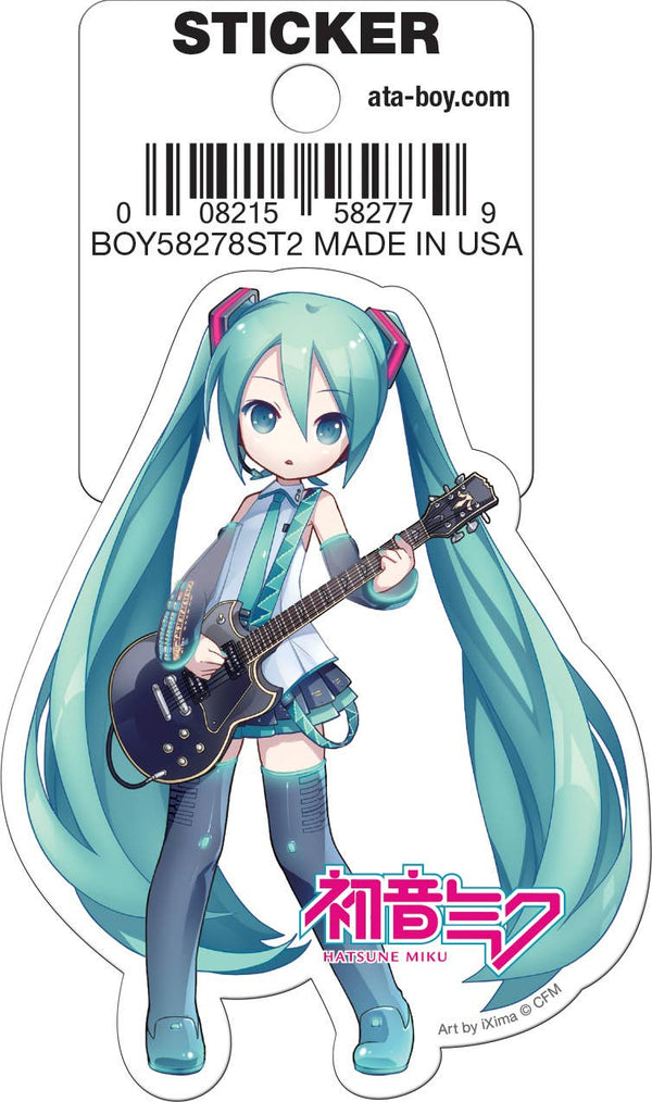 Ata-Boy - Hatsune Miku Guitar Die Cut Sticker