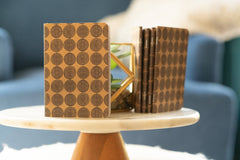 Pounded Yam Productions - African Print Kraft Pocket Notebook - Dots