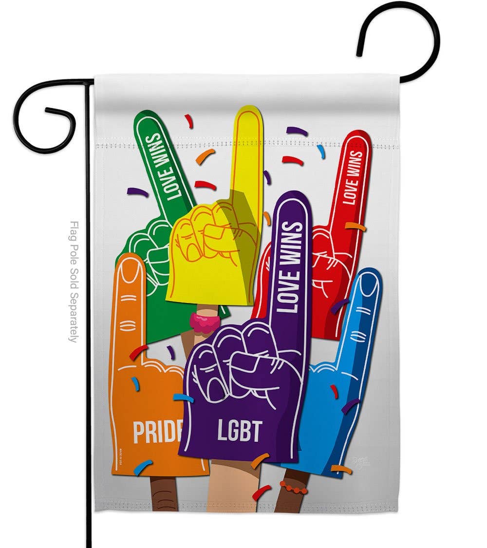 #1 Love Wins Support Pride Decor Flag